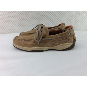 Sperry Top-Sider Lanyard 2-Eye Boat Shoe Men's 8.5 Tan Leather*READ*